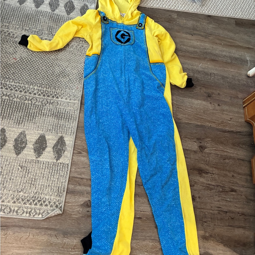 Minion  Hooded Jumpsuit onsie